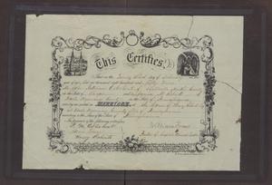 marriage certificate