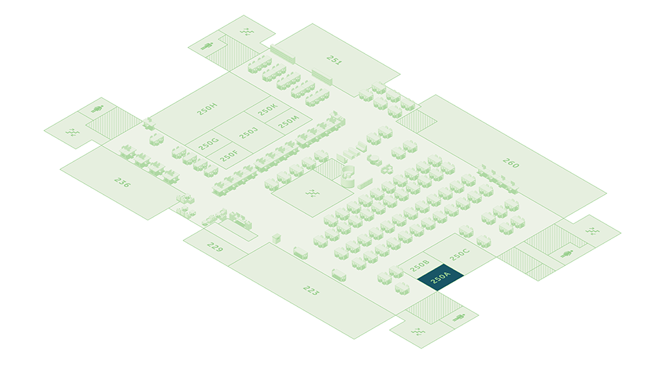 Floor Map Highlighting Willis Room 250A