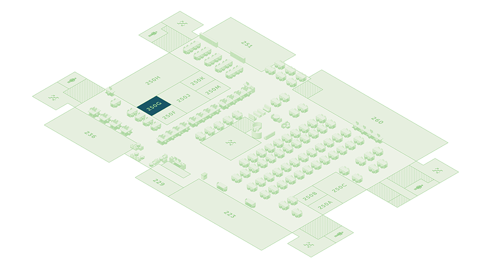 Floor Map Highlighting Willis Room 250G